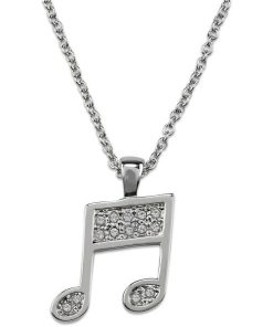 Pendentif note music cristaux swarovski®