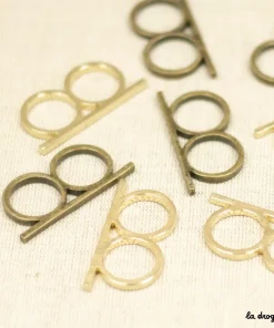 Bague 2 doigts barre | Apprêt 50 x 3 mm