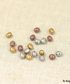 Perle “Kivapartou boule haricot” 9 x 8 mm | Fabriqué en UE – Perle 9 x 8 mm