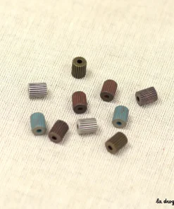Perle “Médina cylindre strié” 10 x 8 mm | Fabriqué en UE – Perle 10 x 8 mm