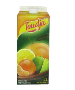 Boisson fruitée Toudja – Agrumes – paqu.2L