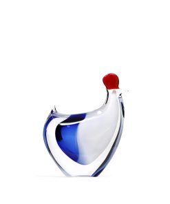 Crystal hen sculpture