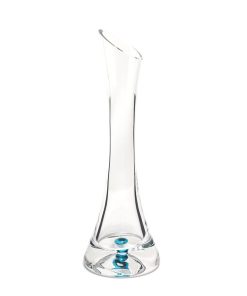 Vase soliflore cristal turquoise
