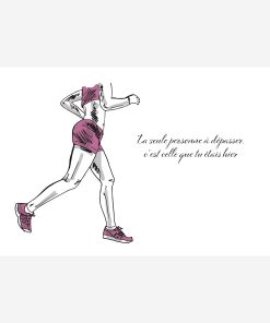 “La seule personne à dépasser, c’est celle que tu étais hier” – Affiche Running