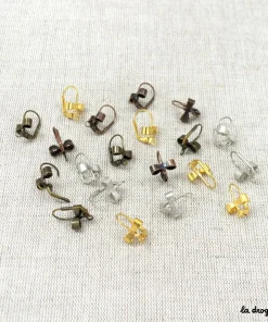Monture perce-oreille nœud 17 x 11 mm | Apprêt