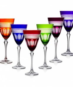 6 crystal wine glasses mireille n°3