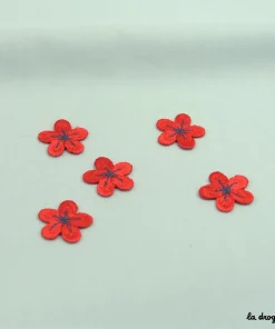 Ecusson Fleur myosotis | Ecusson à thermocoller 24 mm