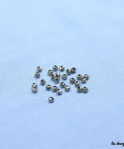 Perle “Rondisc Ce soir, je sors !” Argenté  | Perle 3 x 2 mm