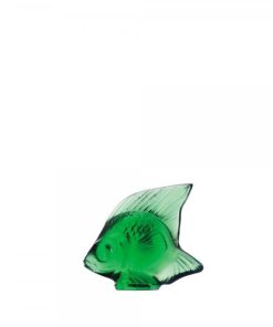 Green emerald fish lalique
