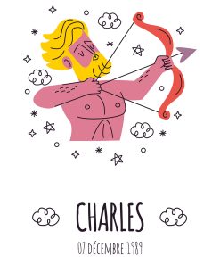 Affiche Signe Sagittaire – Poster à personnaliser