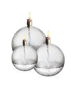 Set 3 lampes à huile martelé (pm – mm – gm) + paraffine x2